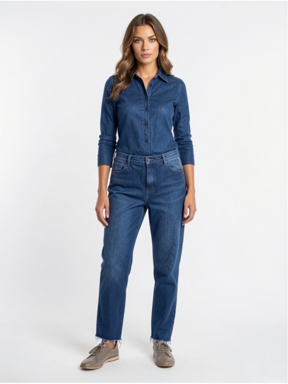 J.Crew Petite Classic Vintage Raw Hem Jeans Dark Wash 33P Plus Size